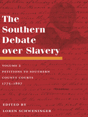 cover image of The Southern Debate over Slavery, Volume 2